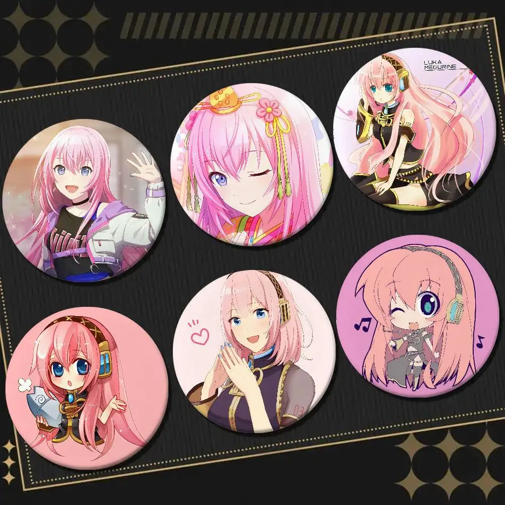 Megurine Luka Abzeichen Pins Anstecknadeln Hut Pins Broschen Geschenke Dekor Rucksäcke