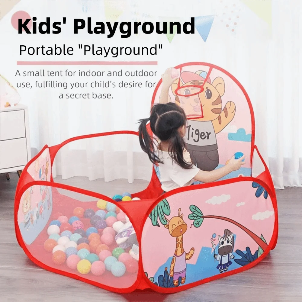 Veiligheid Opvouwbare box Zwembad Zwembad Grote ruimte Kasteelspel Speelbal Kinderbox Ballenbak Ballenbad