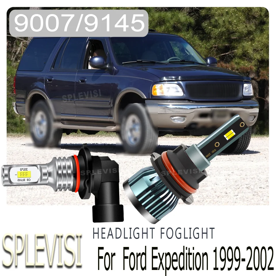 

Night Vision Tool-Free Mount Energy-Efficient warranty 5 year LED Headlight foglight For Ford Expedition 1999 2000 2001 2002