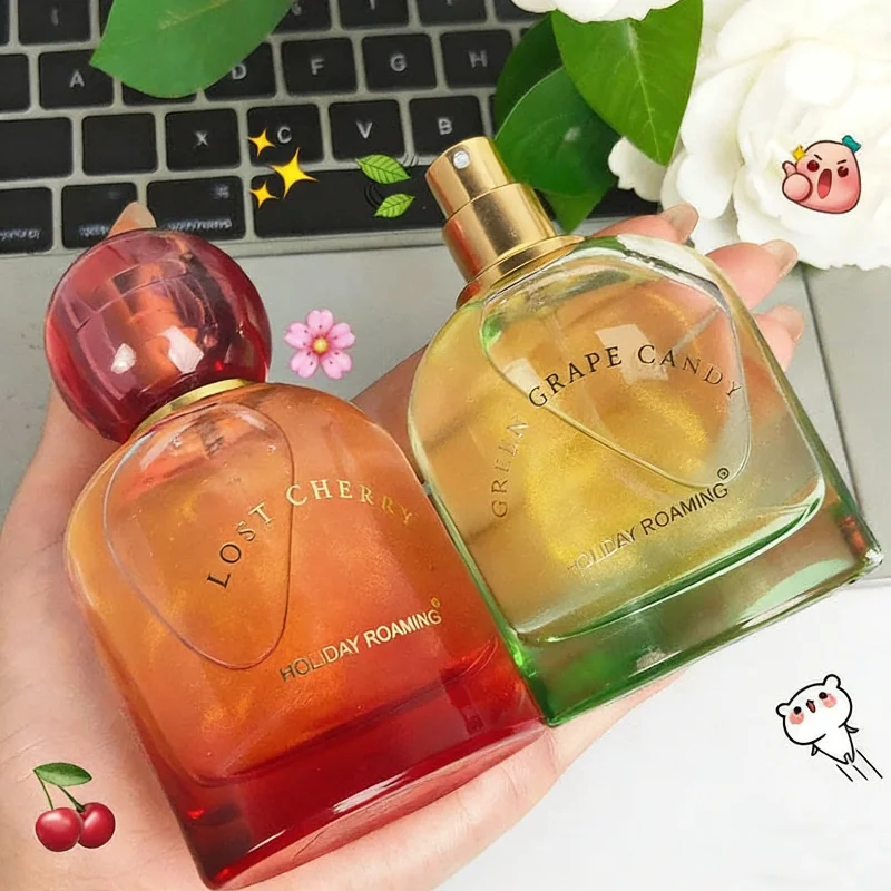 

Women Floral Fruity Perfume Fresh Grape Cherry Citrus Rose Jasmine Long Lasting Fragrance Spray Elegant Scent For Daily