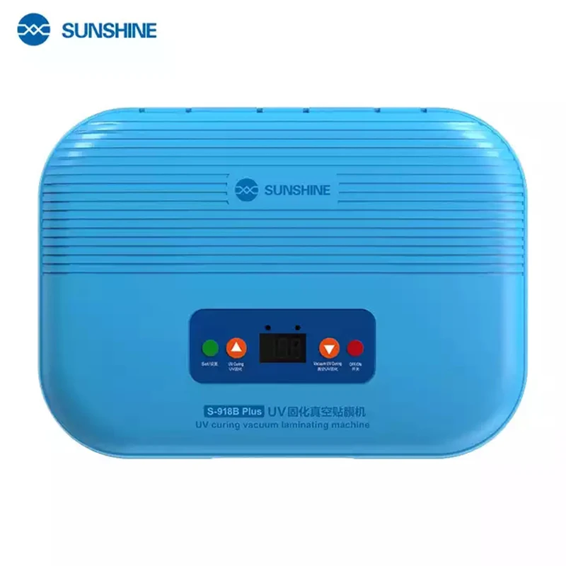 

Sunshine S-918B Plus UV Curing Vacuum & Filming Machine For Mobile Phone LCD Touch Screen Protect Film/UV Glue Curing Repair