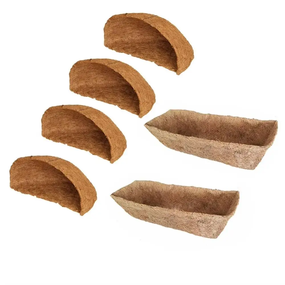 Natural Fiber Material Hanging Basket Liner Round Shape Coconut Mat Coconut Fiber Liner Coco Liner Replacement Wedding Decor