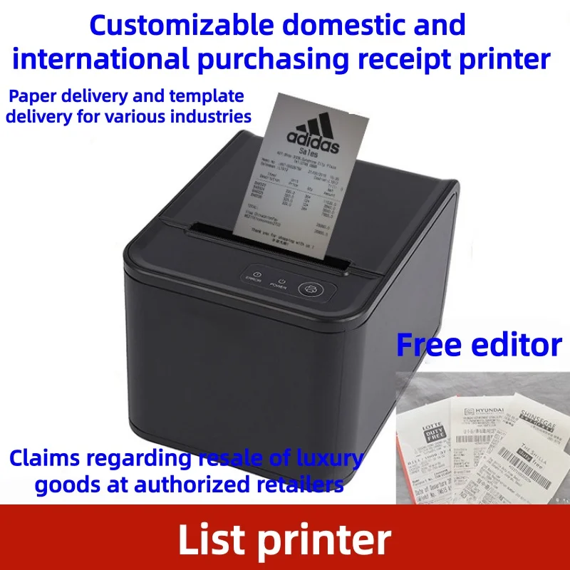 Picture 3: 80mm POS Thermal Printer Auto Cutting Receipt Bill Printer USB Ethernet Wireless Bluetooth Wifi Kitchen Ticket Printer