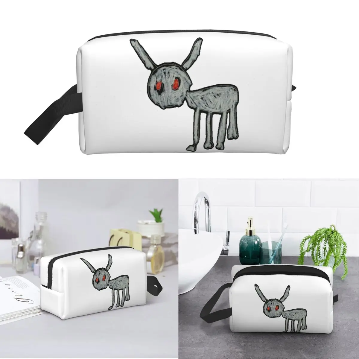 Drake Rapper Makeup Bag Cosmetic Organizer Storage Dopp Kit Toiletry Cosmetic Bag for Women Beauty Travel Pencil Case