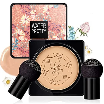 Luchtkussen CC Cream Mushroom Head Foundation Hydraterende Langdurige Gezicht Cosmetica Natuurlijke Fleuren Gezicht Basistoon Make-up