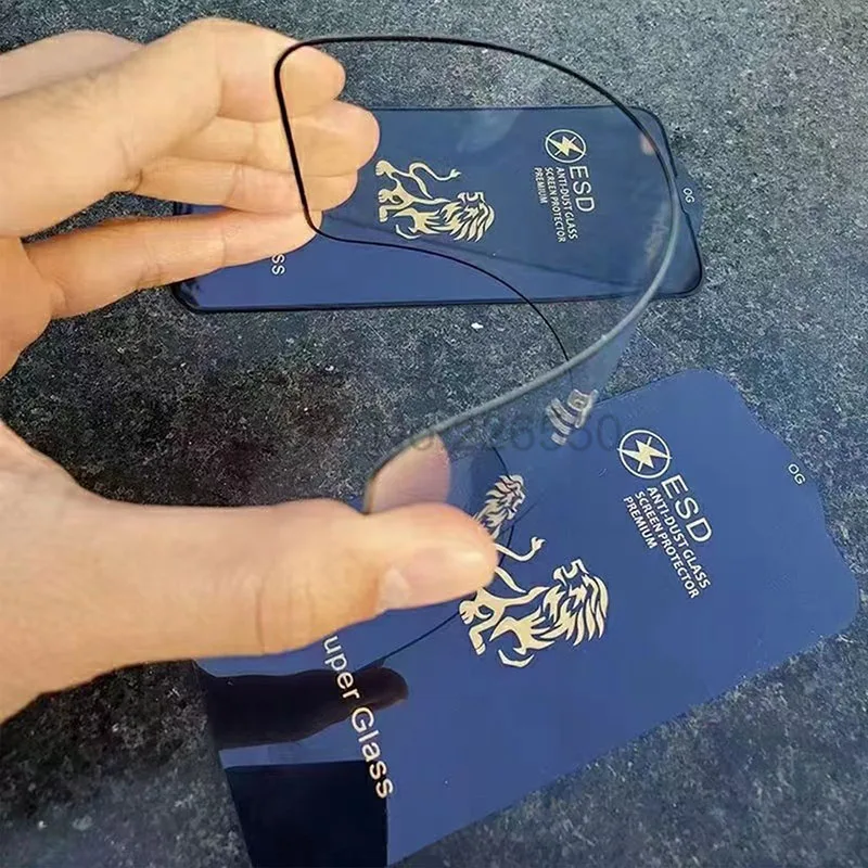 100 قطعة واقي للشاشة مضاد للكهرباء الساكنة ESD 9H غطاء كامل مضاد للغبار من الزجاج المقسى لهاتف iPhone 11 12 13 14 15 16 Pro Max XS XR #3