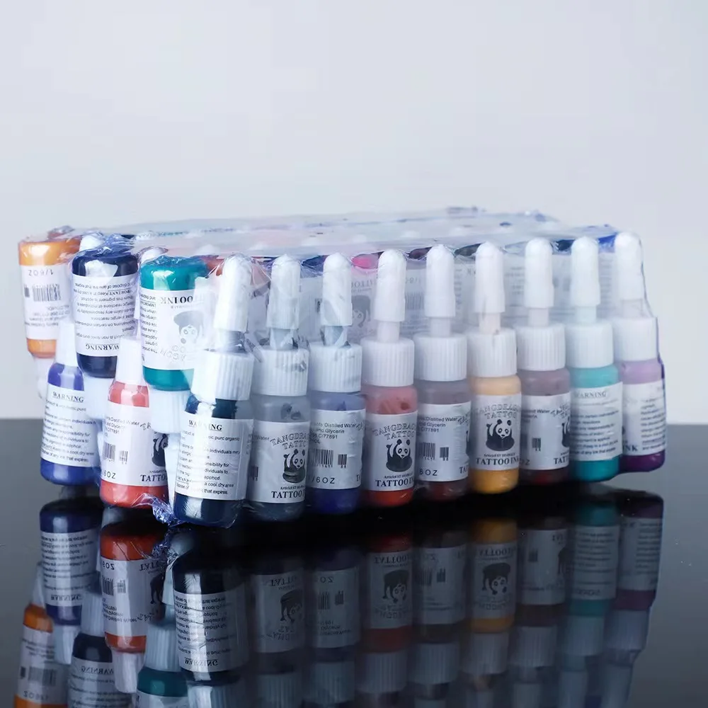 6/8/10 color ,Professional tattoo ink set, tattoo consumables, long lasting, painting, body art supplies