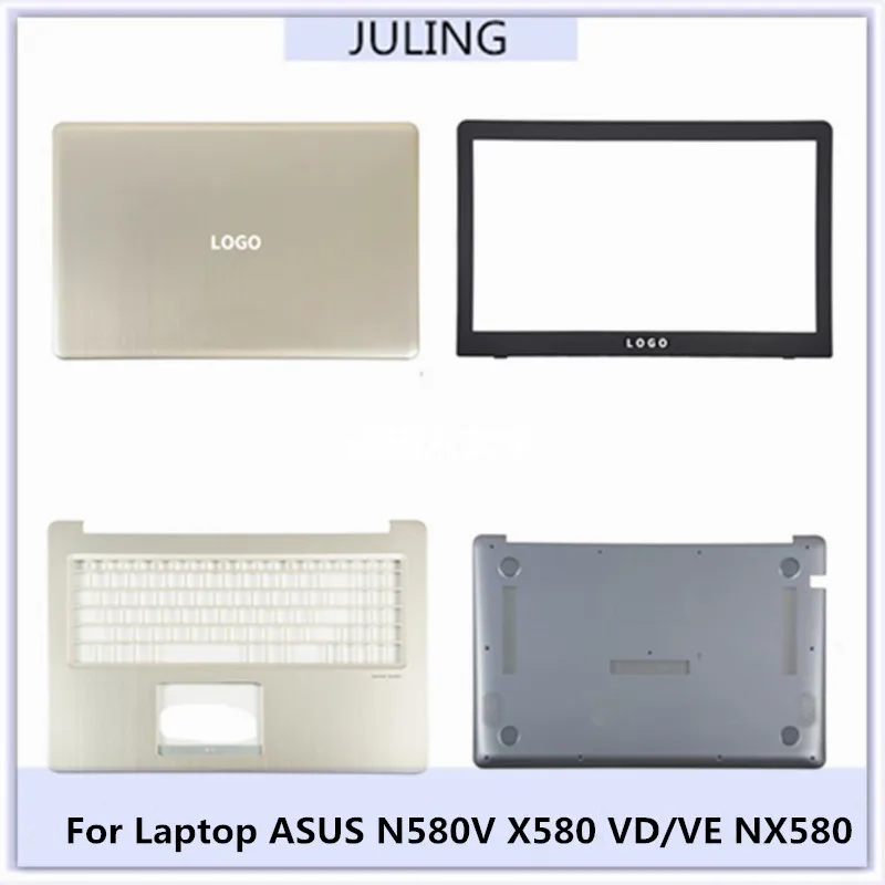 

For ASUS N580V X580 VD/VE NX580 Laptop Top Back Cover/Front Bezel/Palmrest US Keyboard/Bottom Case Touch/Non-touch Version