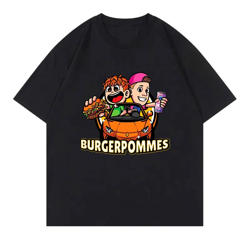 

Burgerpommes Icrimax TShirt Fashion Men/women Clothing Kawaii Harajuku High Quality Clothes Cotton Tops Day Gifts TShirts