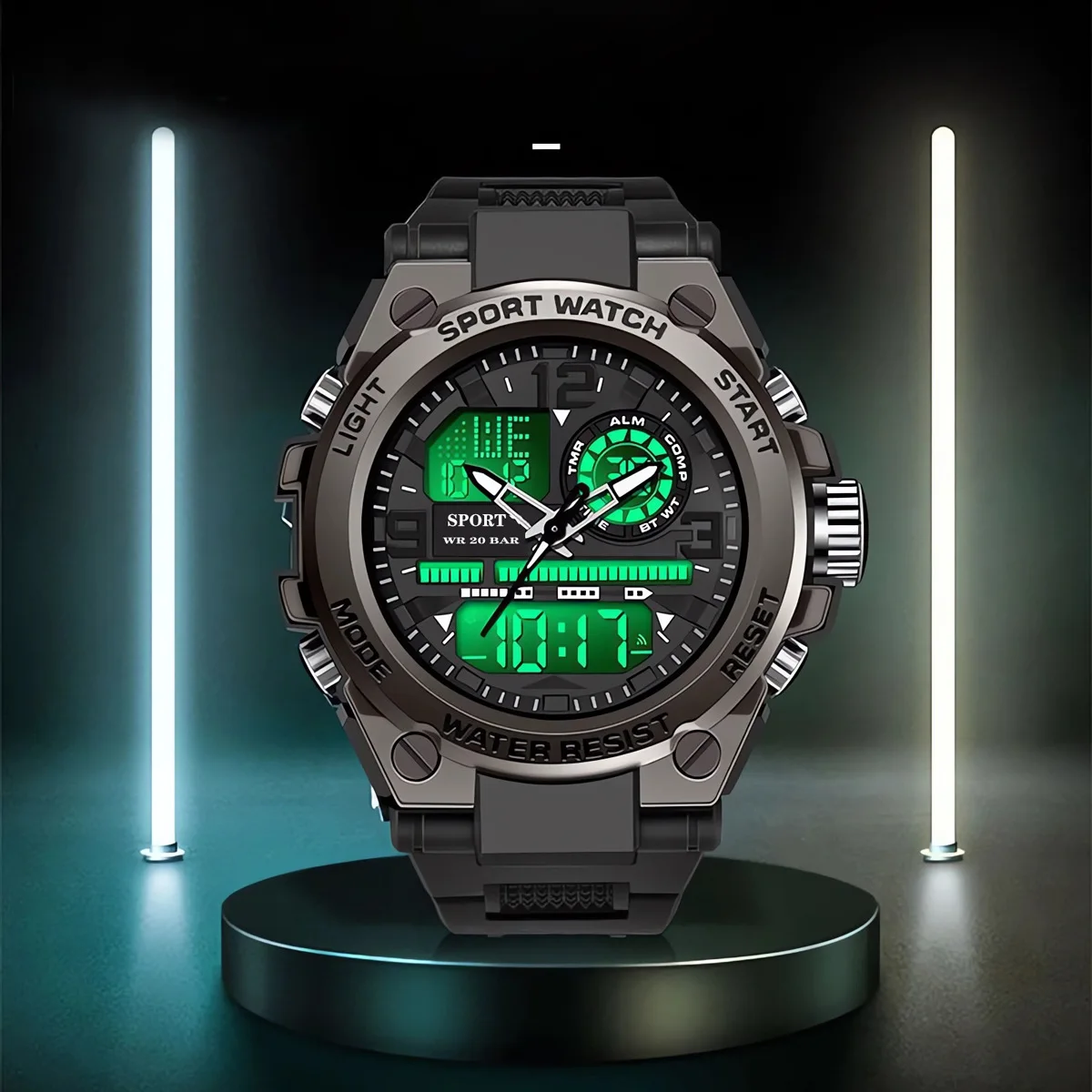 Multifunction Men's Sports Watch Waterproof Luminous Alarm Clock Men LED Digital Watch Large dial Electronic Wristwatch for Man