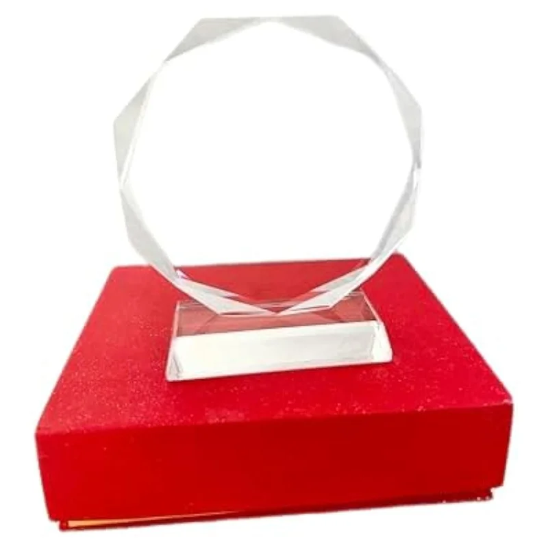 

ABHT-4X Crystal Glass Trophy Blank Crystal Trophy Medal Graduation Season Commemorative Ornaments Company Awards