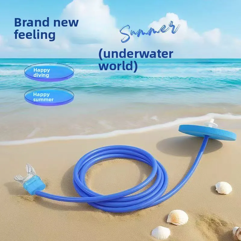 Full Dry Snorkel Mask Set, Silicone Freediving Breath Holder, Underwater Swimming Snorkel Gear for Adults, Scuba Diving