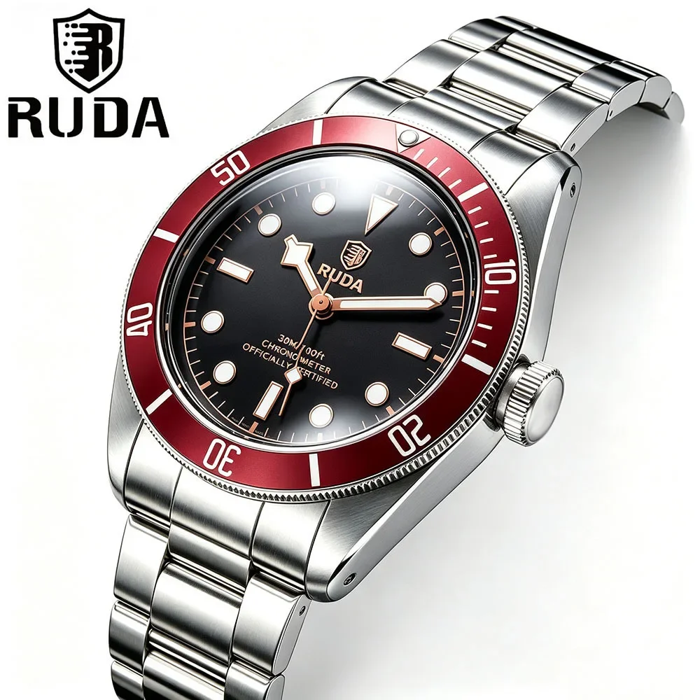 2027#Watch supplier men's business leisure sports RUDA quartz watch small safflower waterproof luminous watch
