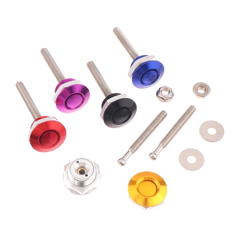 Kit clip di bloccaggio perno cofano cofano per auto universale da 25 mm Kit chiusura a sgancio rapido parti esterne del motore Bonne