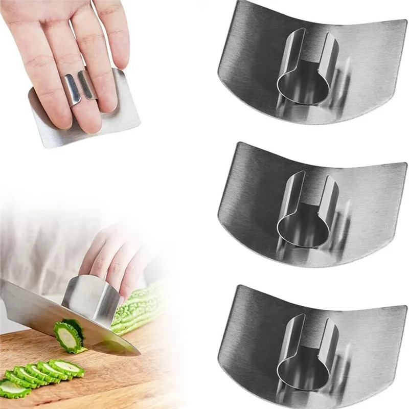 ABKJ-Stainless Steel Finger Guard, Multifunctional Finger Protector Finger Guard For Cutting Kitchen Tool