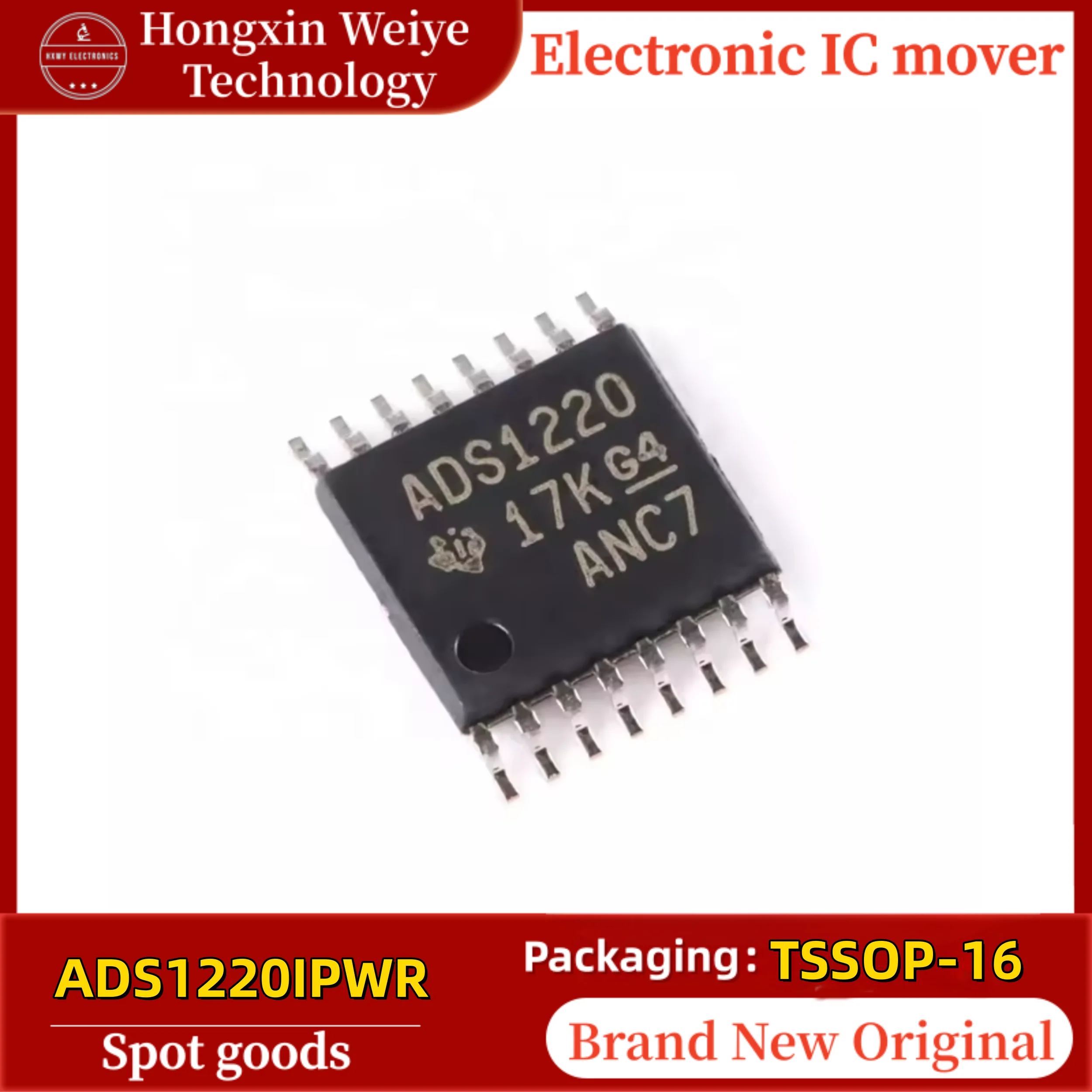 5/20 PCS ADS1220IPWR Marking ADS1220 TSSOP-16 Analog-to-Digital Converter (ADC) Brand New In Stock
