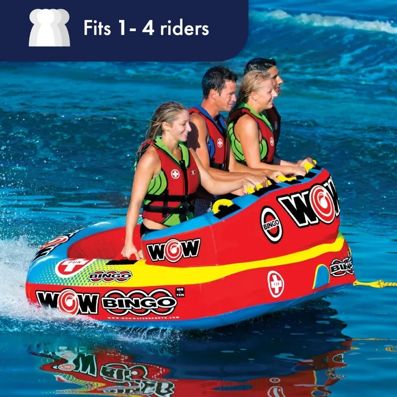 World of Watersports Bingo Cockpit Inflatable Towable Cockpit Tube for Boating