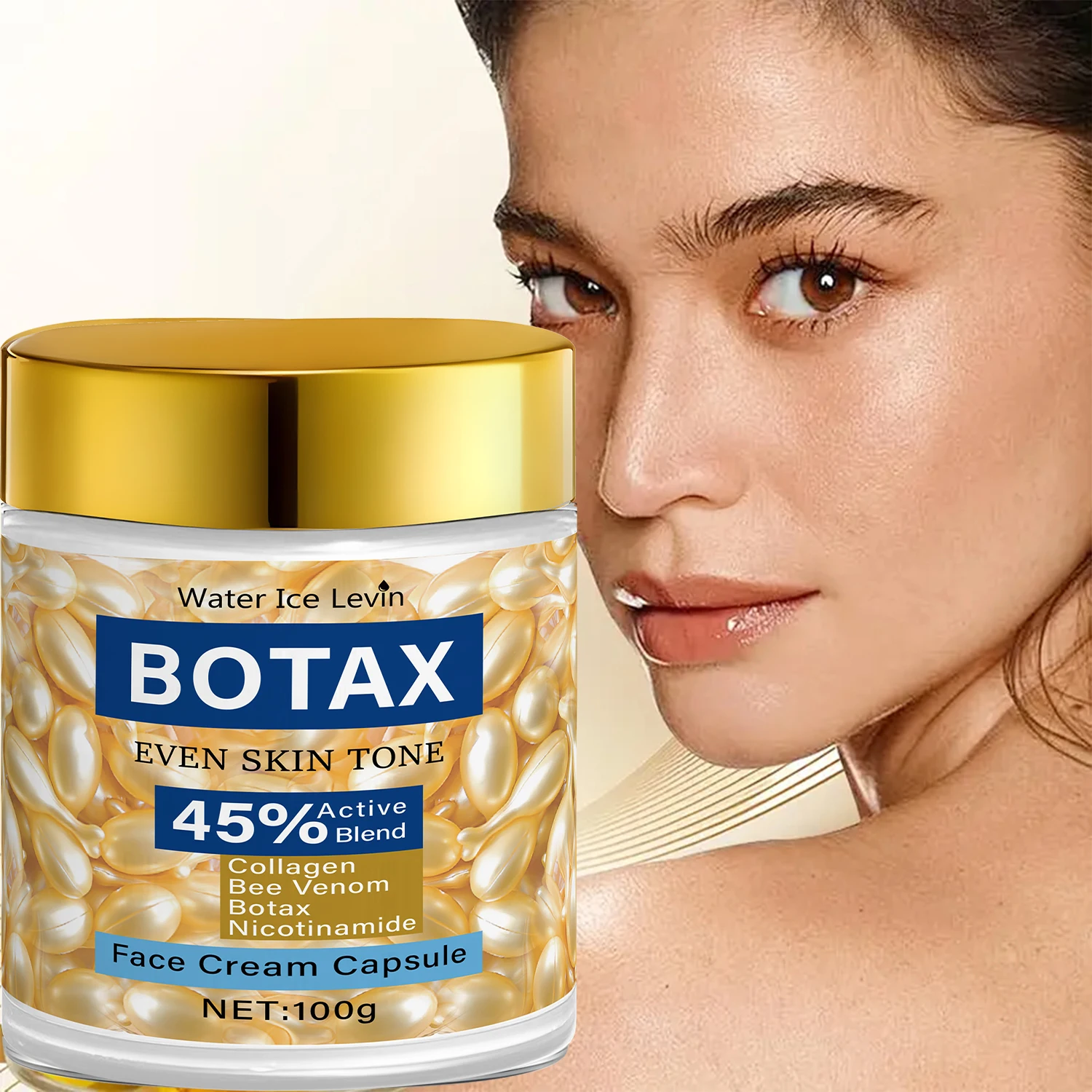 Hidratante facial reafirmante con retinol para uso diurno y nocturno con vitamina C y ácido hialurónico para una piel hidratante y nutritiva
