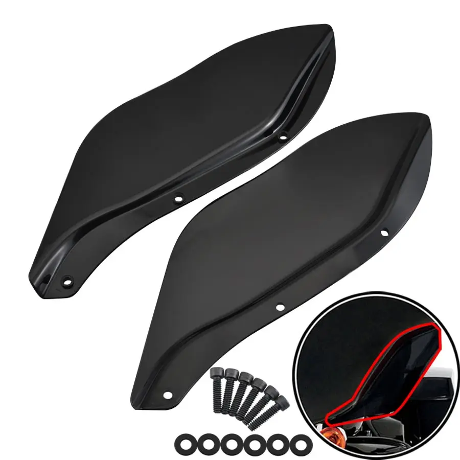 Motorcycle Accessories Side Wing Windshield Air Batwing Deflector Plastic Fairing For Harley Touring FLHR FLHT FLHX 1996-2013