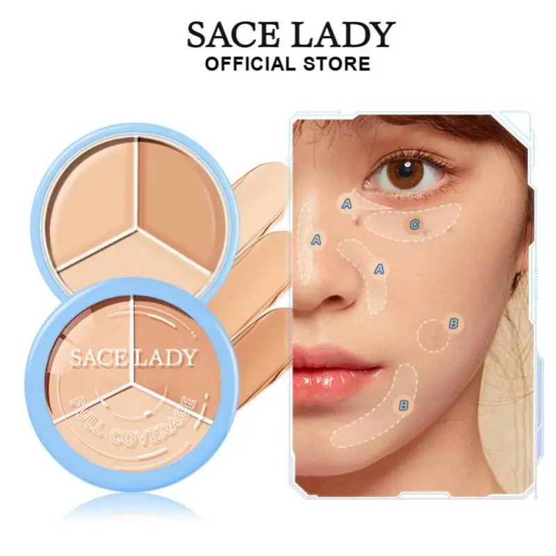 Hot Sale Concealer Palette Lasting Cover Dark Circles Acne Pores Cream Shading Highlighter Moisturize Face Makeup Cometic