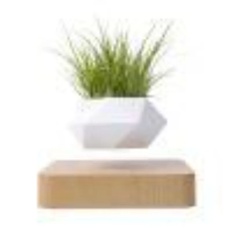 New magnetic levitation potted plants, aerial potted plants, suspended flower pots, living room and office creative ornaments