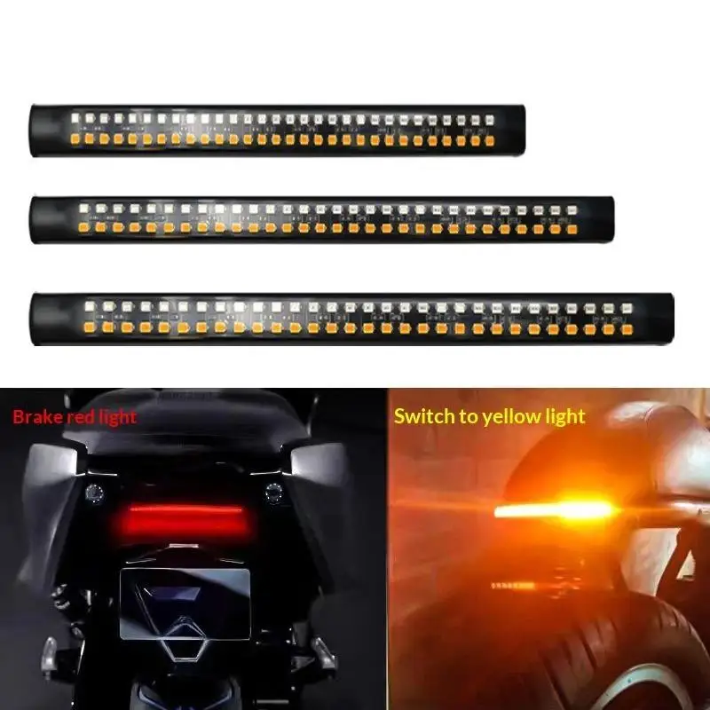 Motorcycle Flexible LED Tail Light Multi-mount Option 20cm 30cm 40cm for Dirt Bike ATV Warning Lighting