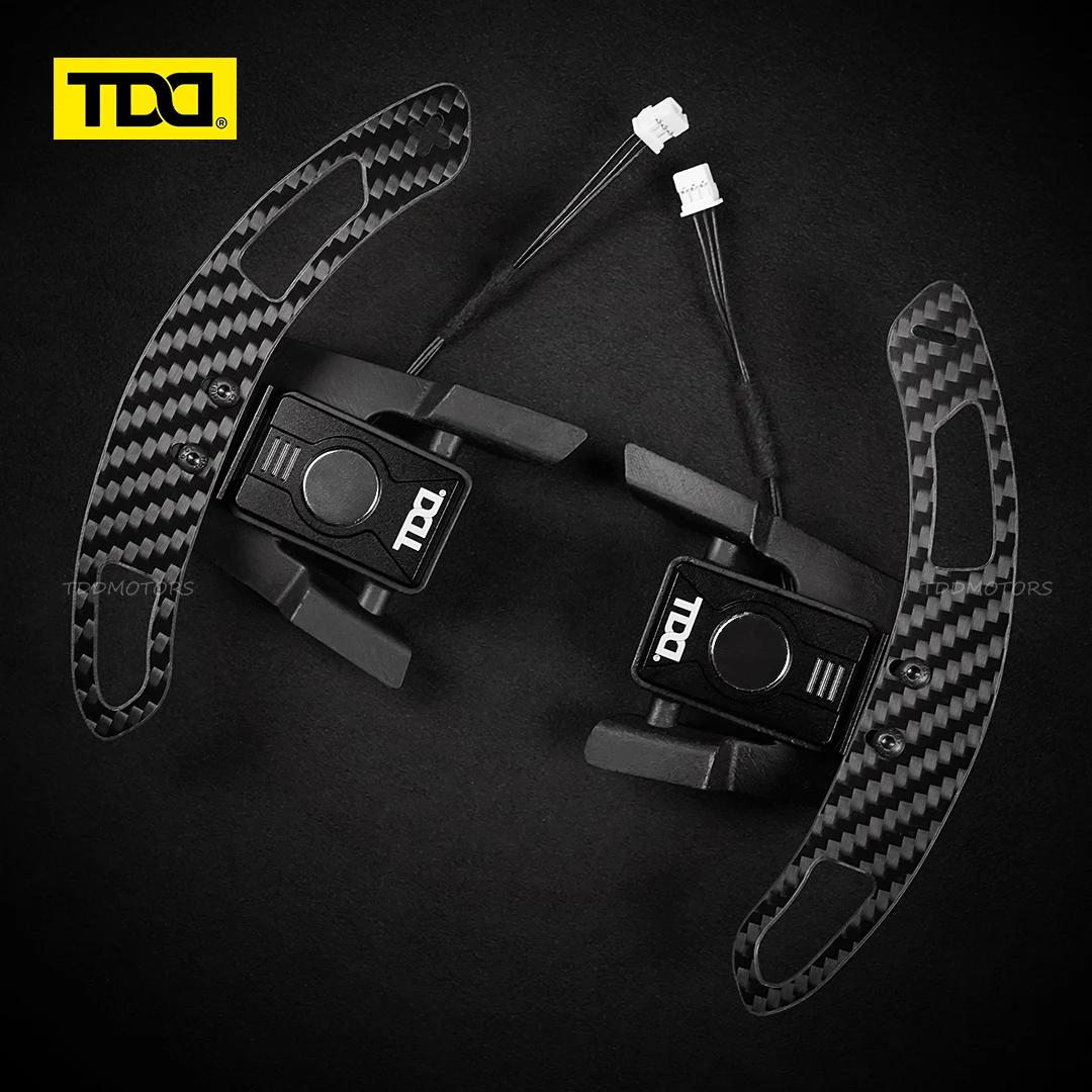 TDD Car Carbon Fiber Magnetic Paddle Shifters For Volkswagen VW Golf R MK7 MK7.5 Scirocco Steering Wheel Shift Paddles Extension