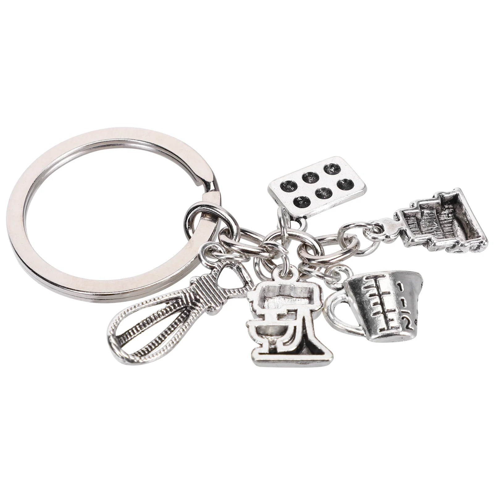 Exquisite Cake Beater Keychain Gifts for Bakers Accessory Metal Iron Cute Hanging Bag Charm Key Unique