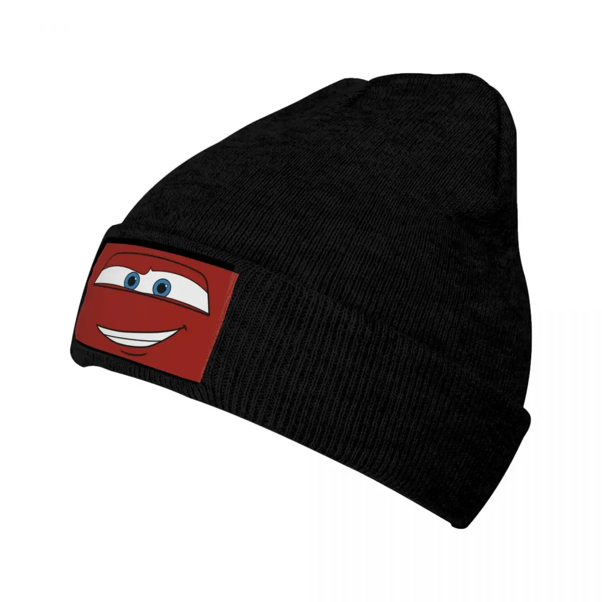 Custom Lightning McQueen Car Face Bonnet Hats Fashion Knit Hat For Women Men Warm Winter Skullies Beanies Caps