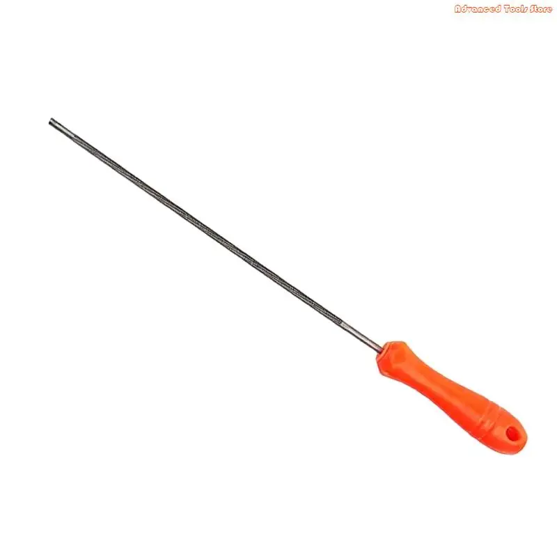 Efficient Chainsaw Sharpening File Featuring Nonslip Ergonomic Handle Carbon Steel In 4.0mm 4.8mm 5.5mm Size W91B