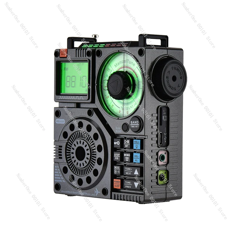 A320 High Performance Multi-Band Bluetooth Plug-in Card Flashlight Lighting SOS Alarm Radio