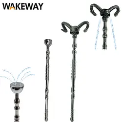 WAKEWAY new metal stainless steel shower head catheter toy urethral dilatation stimulation