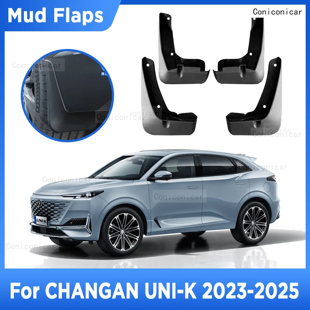 For CHANGAN UNI-K UNIK 2023-2025 4Pcs Mud Flaps Splash Guard Mudguards MudFlaps Front Rear Fender Auto Styling Car Accessories