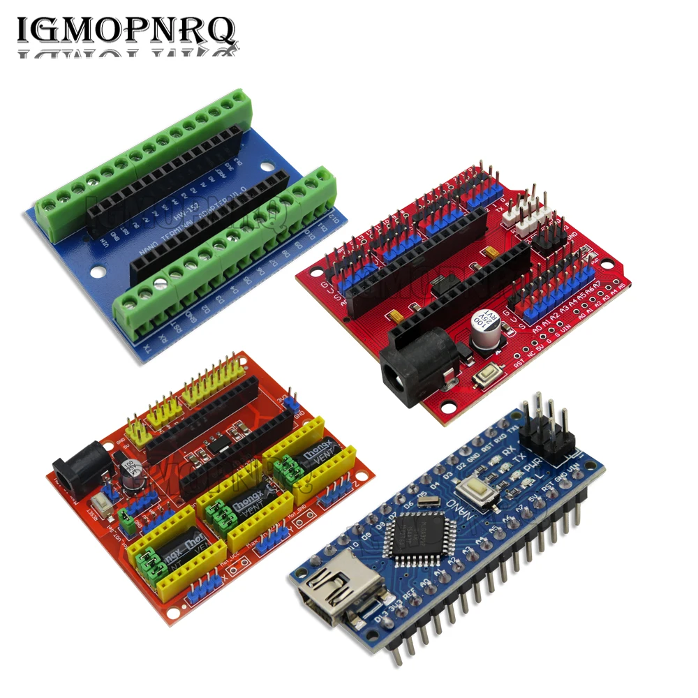 NANO V3.0 Controller Terminal Adapter Expansion Board ATMEGA328P NANO IO Shield Simple Extension Plate For Arduino AVR Nano 3.0