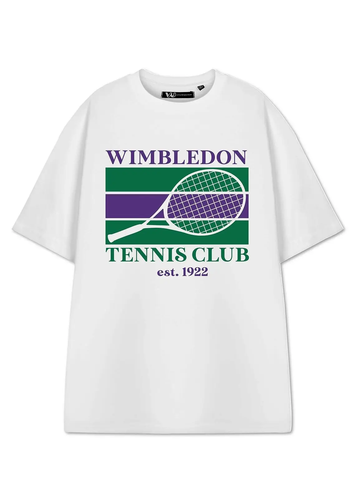 Show Me The Merch White Wimbledon Short Sleeved T-Shirt Unisex