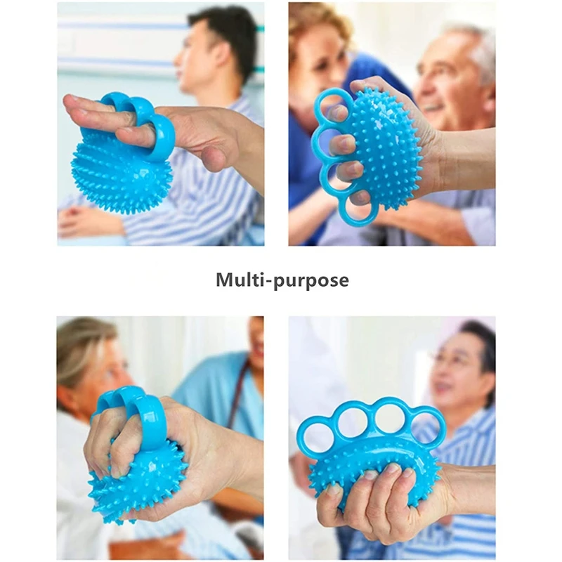  652D Fitness Hand Expander Grip Ball Strengthen Exerciser Train-er Decompression Strength Ball Egg-shaped Grip Fitness Ball