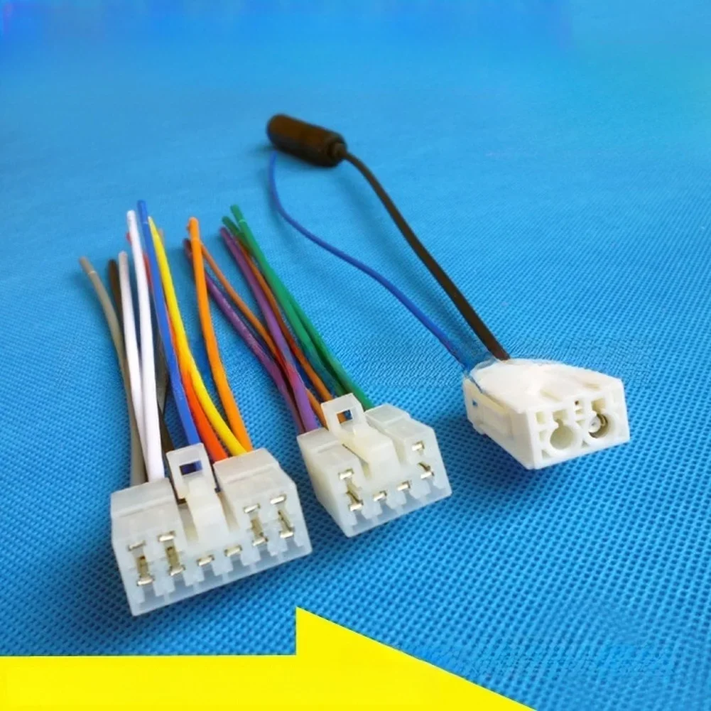 Car Radio Power Cord and Antenna Connection Cable Wiring Harness Compatible with For Toyota Corolla RAV4 For Stereos