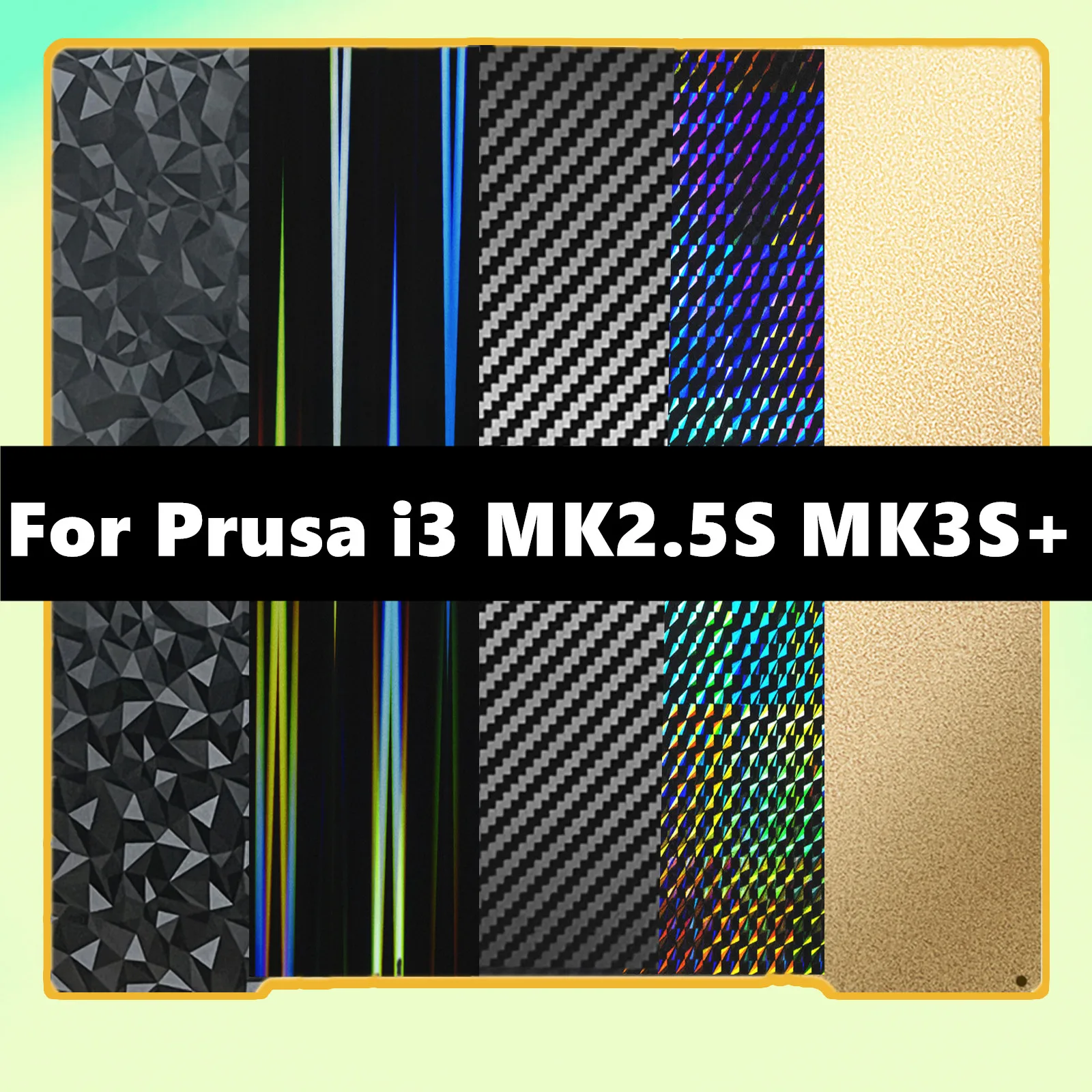 

MK3S PEI Sheet H1H Double Sided PET Carbon Fiber PEI Spring Steel Sheet Peo Magnetic Build Plate For Prusa i3 MK2.5S Mk3 MK3S+