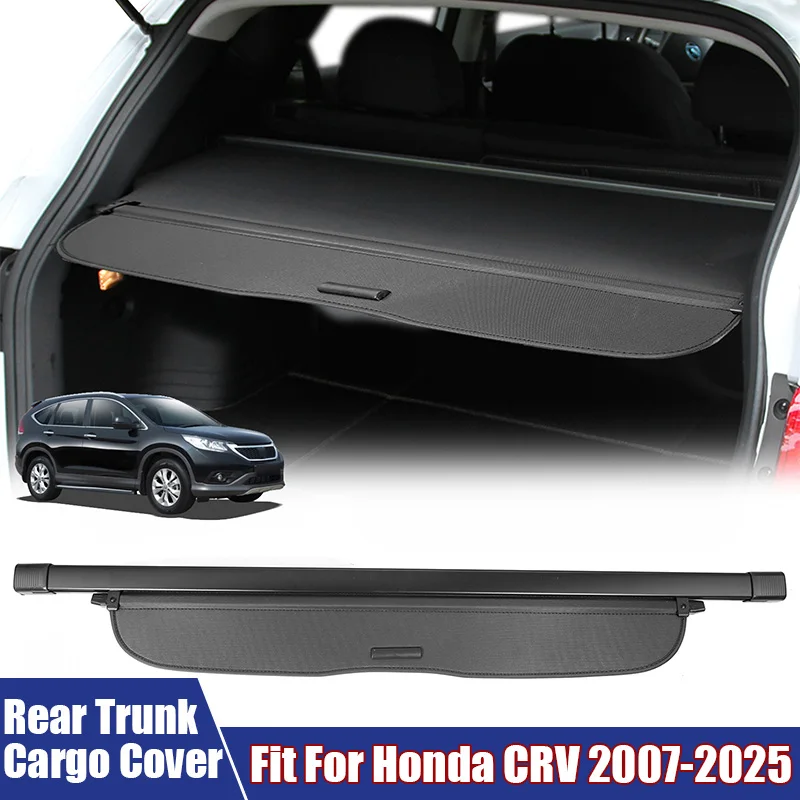 

Задний багажник автомобиля, грузовой холст, перегородка, занавеска, абажур, защитный щит, подходит для Honda CRV 2007-2025, автомобильные аксессуары