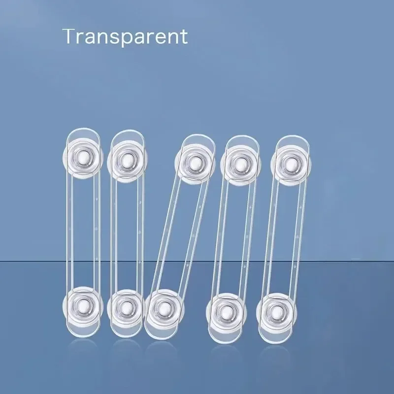 3/5pcs Child Safety Lock Multi-functional Baby Drawer Refrigerator Lock Transparent Anti-Opening Soft Strap Safety Lock