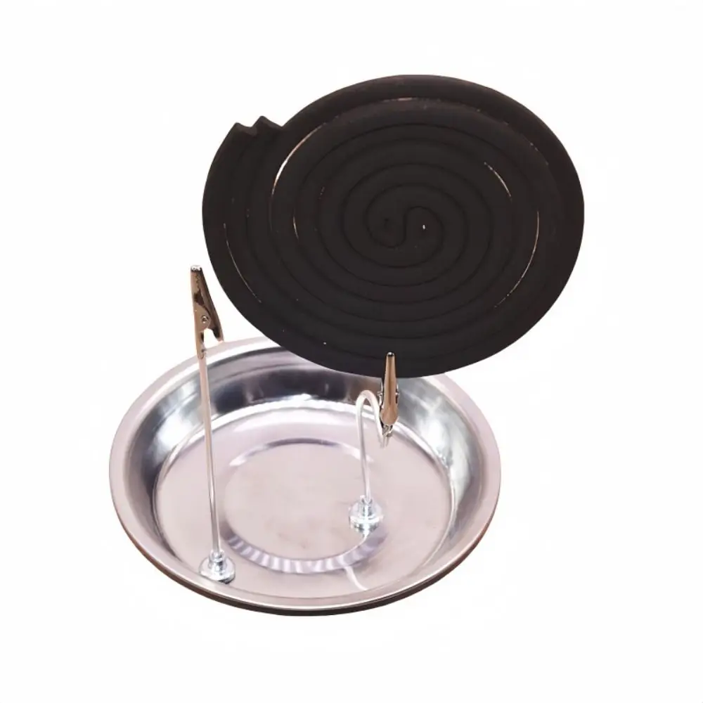 Stainless Steel Mosquito Coil Bracket Multi-function Durable Incense Clip Ash Tray Base Strong Magnetic Magnetic Support Frame