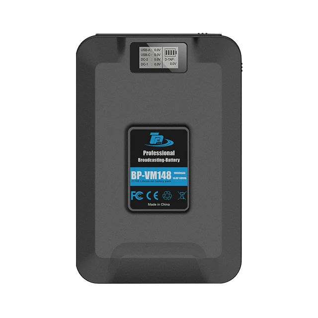 

High Capacity 10000mAh 148Wh V mount V-Lock Extra Battery For Camcorder Video Camera