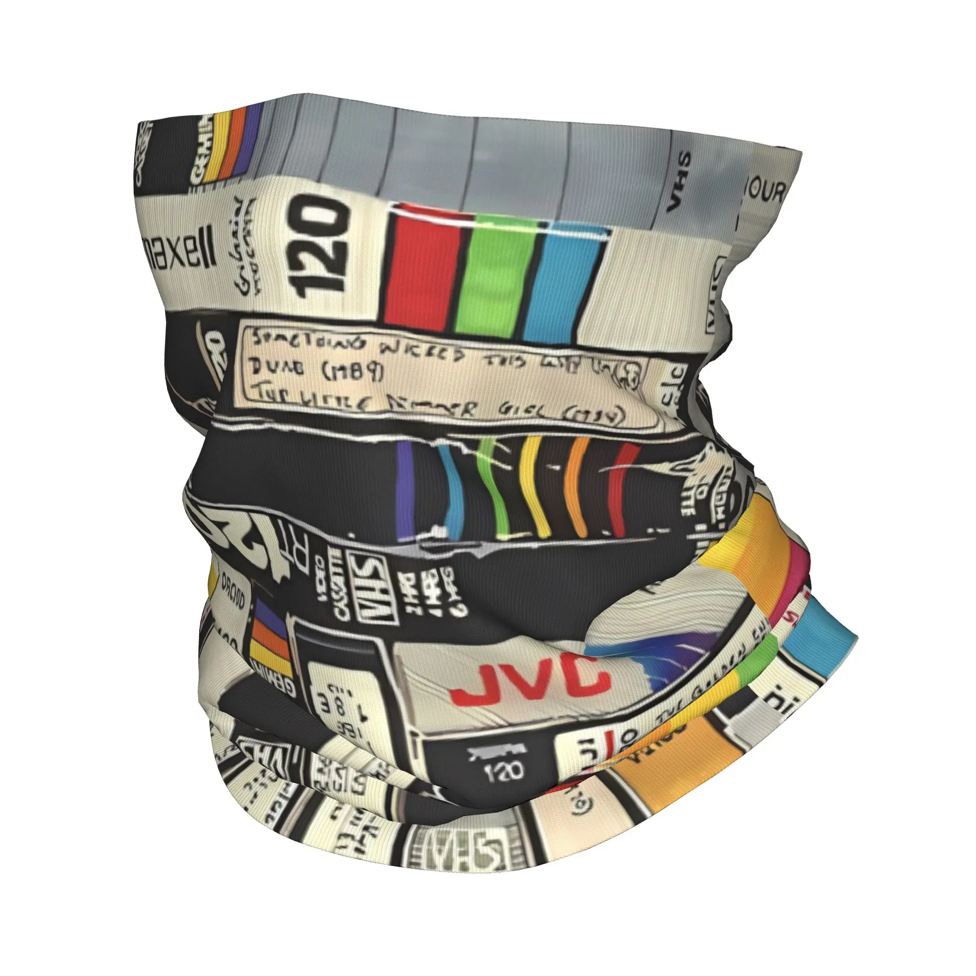 Drawing Bandana Gaiter Club VHS Face Scarf   Running  Unisex Breathable Neckerchief