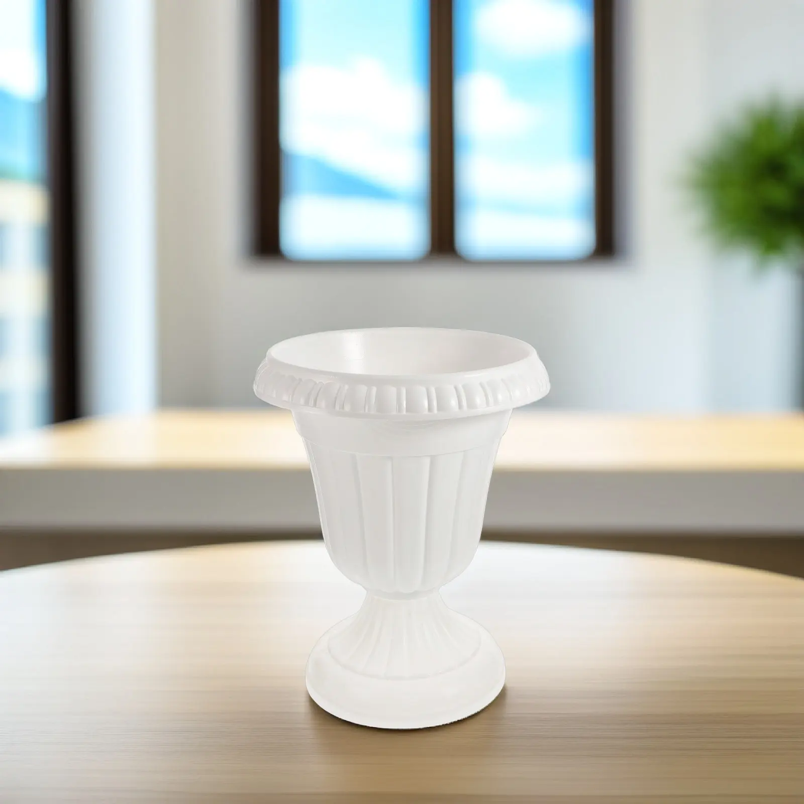 white-plastic-decorative-european-style-flower-pot-porch-planter-household-balcony-wedding-party-flower-container-drainage