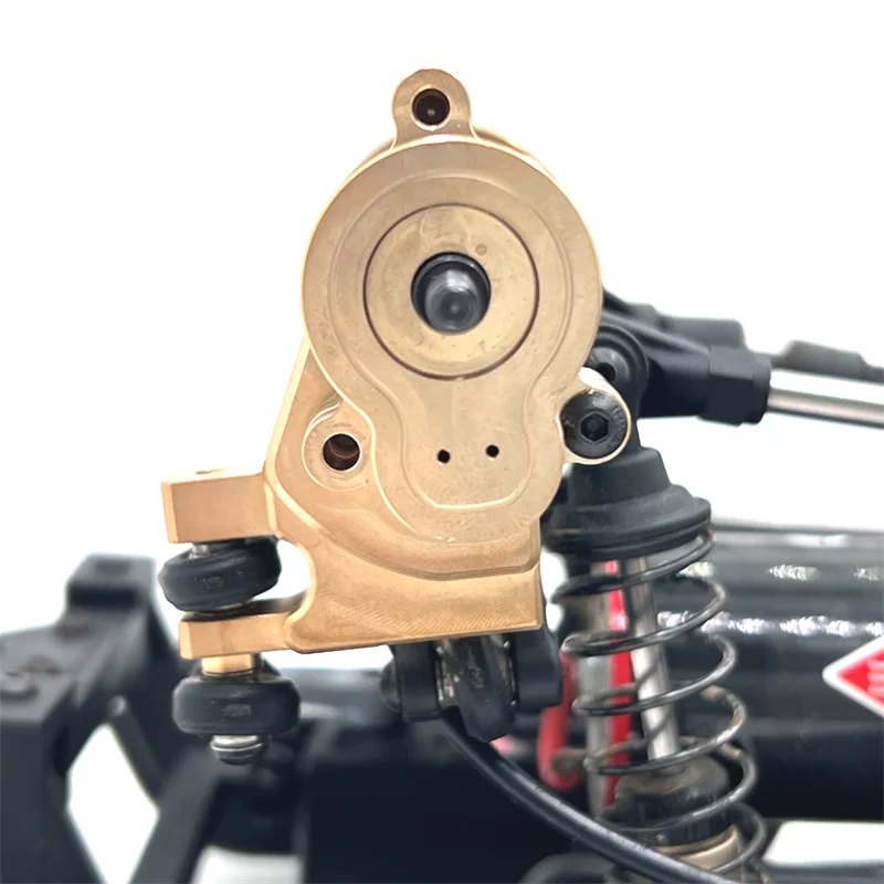 Zdalnie sterowany samochód metalowy akcesoria modernizacyjne mosiężna osłona przedniej osi pasuje do YK 1/10 YK4106 YK4107 RC Car Parts