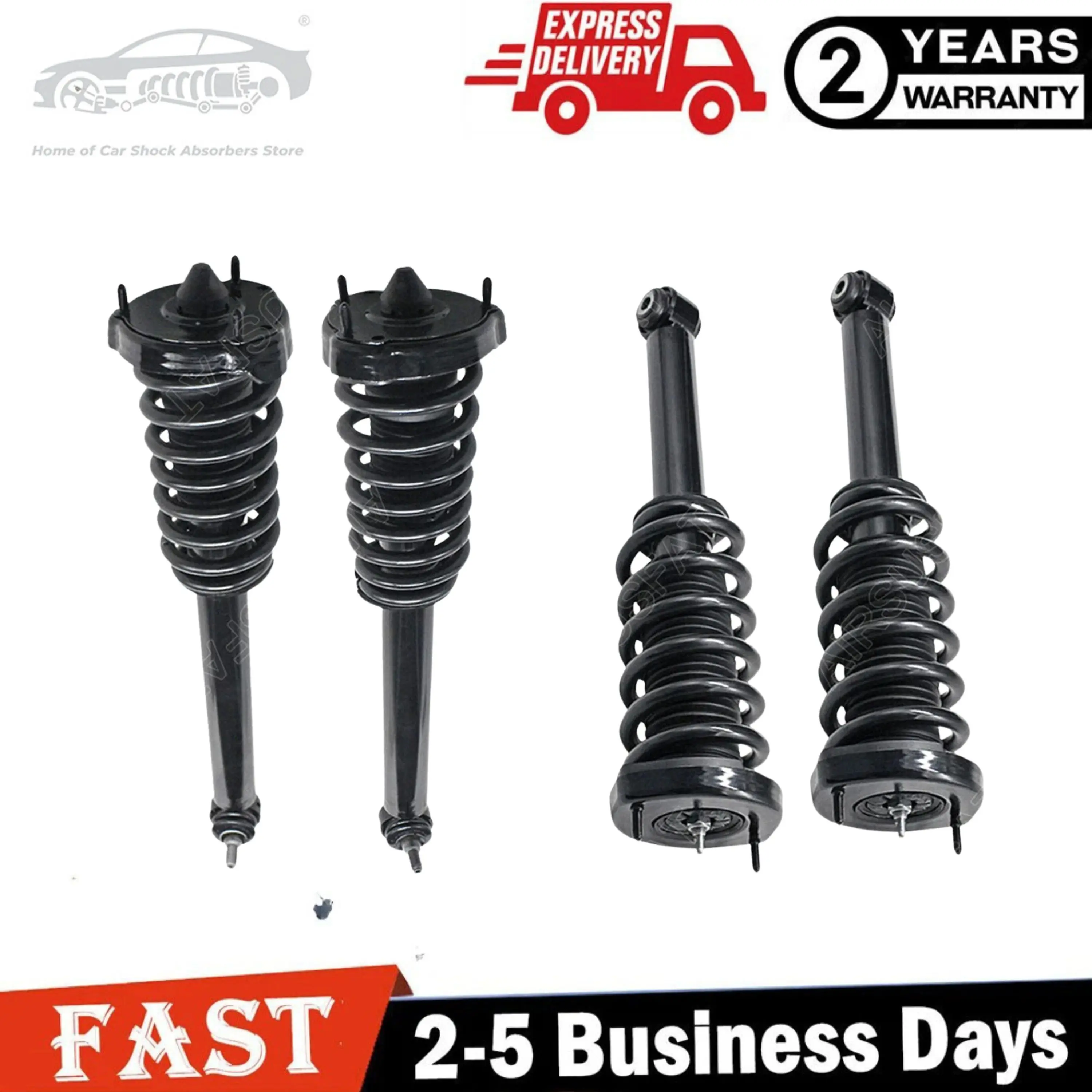 

4 pieces Front and Rear Suspension Shock Strut Assemblys For Mercedes SL280 SL300 SL350 SL500 SL550 SL600 SL55 SL63 65 AMG R230