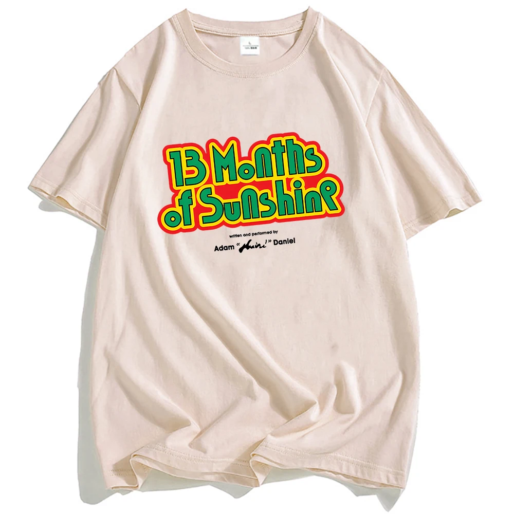 13MOS Tee Aminé 13 เดือนของSunshineเสื้อยืดอะนิเมะกราฟิกพิมพ์เสื้อแขนสั้นผู้ชายหลวมTเสื้อฤดูร้อน 2025 ใหม่