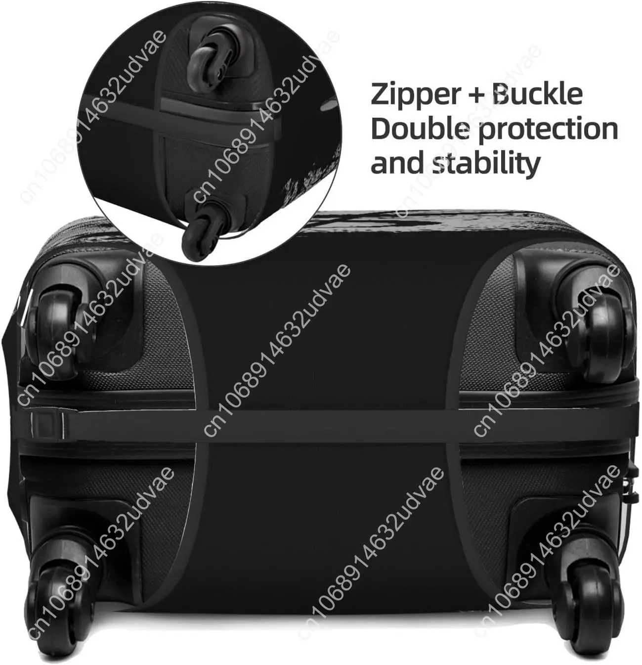 Piano Music Notes Luggage Cover for Suitcase Elastic Non Scratch Travel Protector Travel Washable Suitcase Cover Fits 18-32 Inch