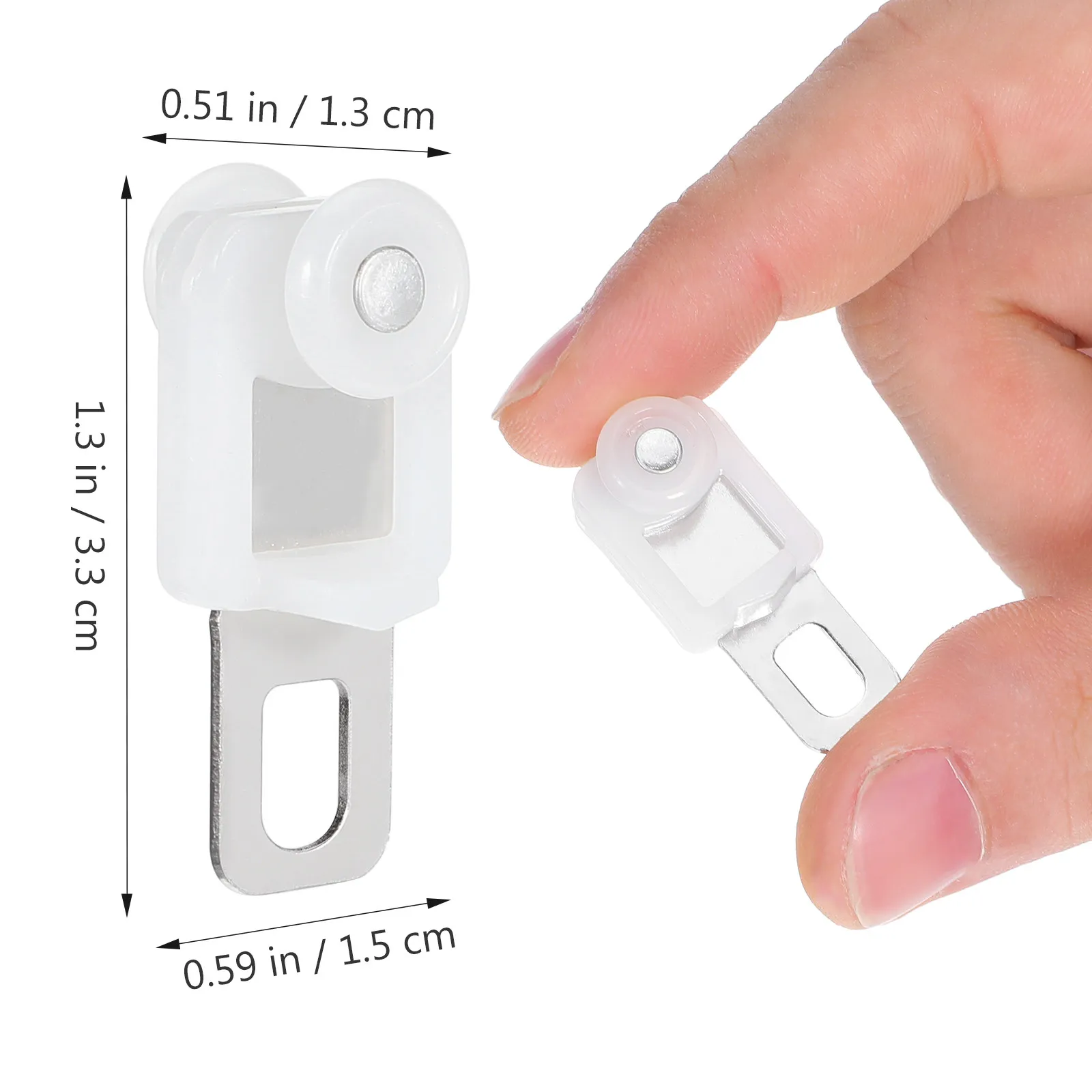 50 Pcs Sliding Runner Heavy Duty Curtain Track Glider Roller Track Hooks Gliders Wheels For Tracks Rod Replacement Parts Rail