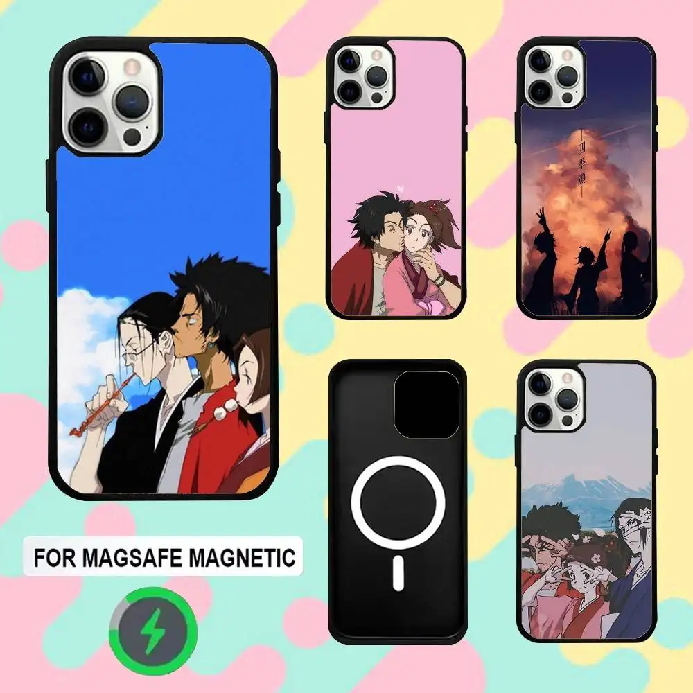 

S-Samurai C-Champloo Anime Phone Case For iPhone 16e,16,15,14,13,12,11,Plus,Pro,Max,Mini Magsafe Magnetic Wireless Charging